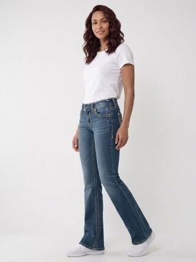 Jag Jeans Women's Light Blue Embellished Pocket Jeggings